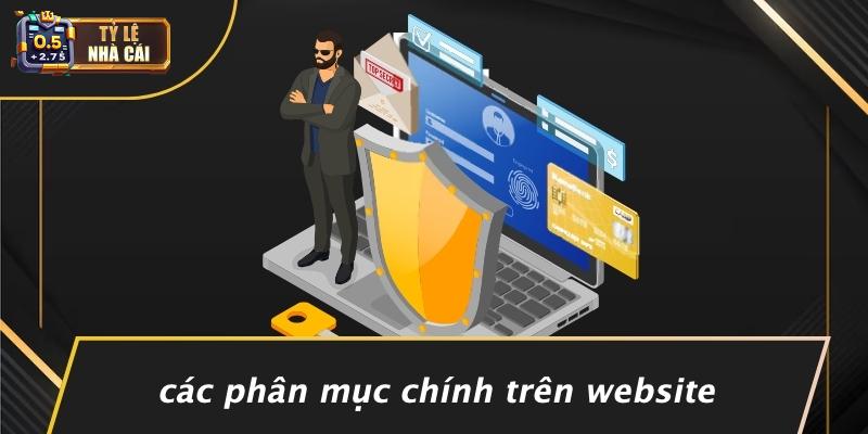 Các Phân Mục Chính Trên Website
