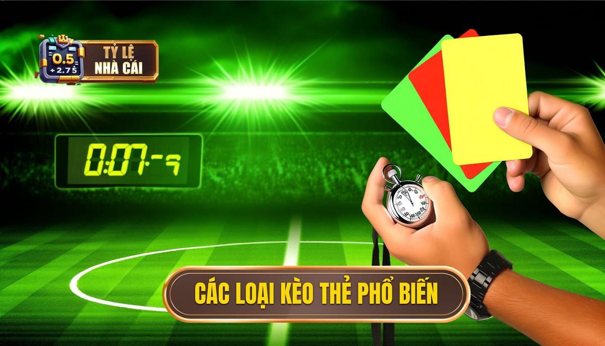 Các loại kèo thẻ phạt phổ biến nhất tại Tỷ Lệ Nhà Cái