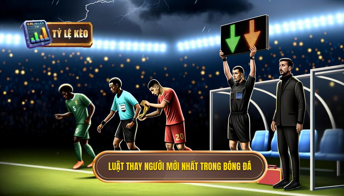 Luật thay người mới nhất trong bóng đá