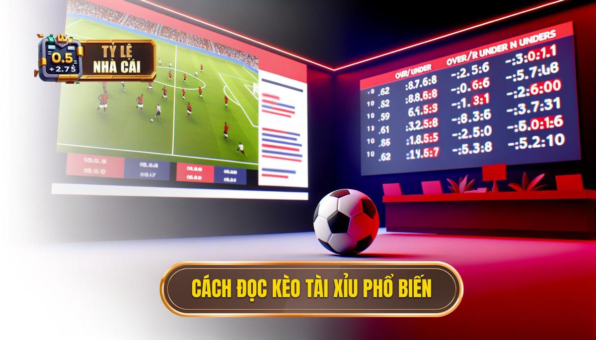 Hướng dẫn cách đọc các loại kèo tài xỉu phổ biến tại Tỷ Lệ Nhà Cái